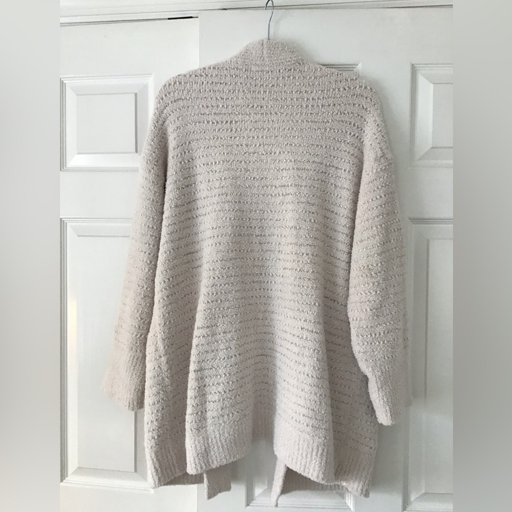 BAREFOOT DREAMS CozyChic Boucle Welt Pocket Cardigan | Size L 🆕 - Picture 7 of 10